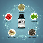 GLP-1 Yerba Mate, Guarana, Green Tea, Ashwaganda Supplement High Potency, 40mg Caffeine Per Capsule, Extract Pills Supplements for Clean Natural Energy