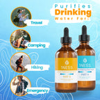 1ness Chlorine Dioxide Kit | 2 Part Liquid Classic 1:1 Set | Citric Acid 50% : Sodium Solution 28% | 1x 4oz Solution A + 1x 4oz Solution B