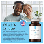 Molecular Fertility Immunoglobulin IgG Supplement for Men & Women - Dairy-Free, Bovine Colostrum Alternative - IGA IgM ImmunoLin for Immune Support, Gut Health, Reproductive Wellness - 60 Servings