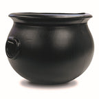 Union Products Black 16 Inch Spooky Witch Cauldron for Indoor and Outdoor Halloween Decoration and Trick or Treat Candy Container, Black