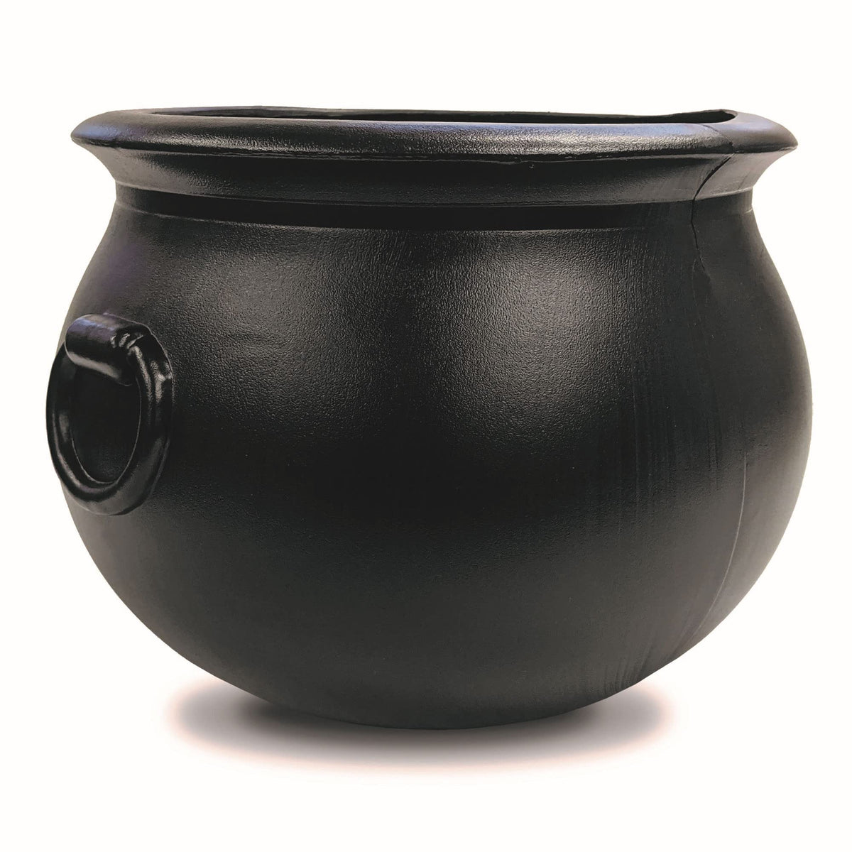 Union Products Black 16 Inch Spooky Witch Cauldron for Indoor and Outdoor Halloween Decoration and Trick or Treat Candy Container, Black