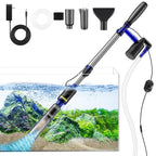 Fish Tank Cleaner - Aquarium Gravel Cleaner, 530GPH/32W Electric Fish Tank Cleaning Tools, Adjustable Water Flow Aquarium Cleaner Kit, Turtle Tank Gravel Cleaner Vacuum for Wash Sand, Water Changing