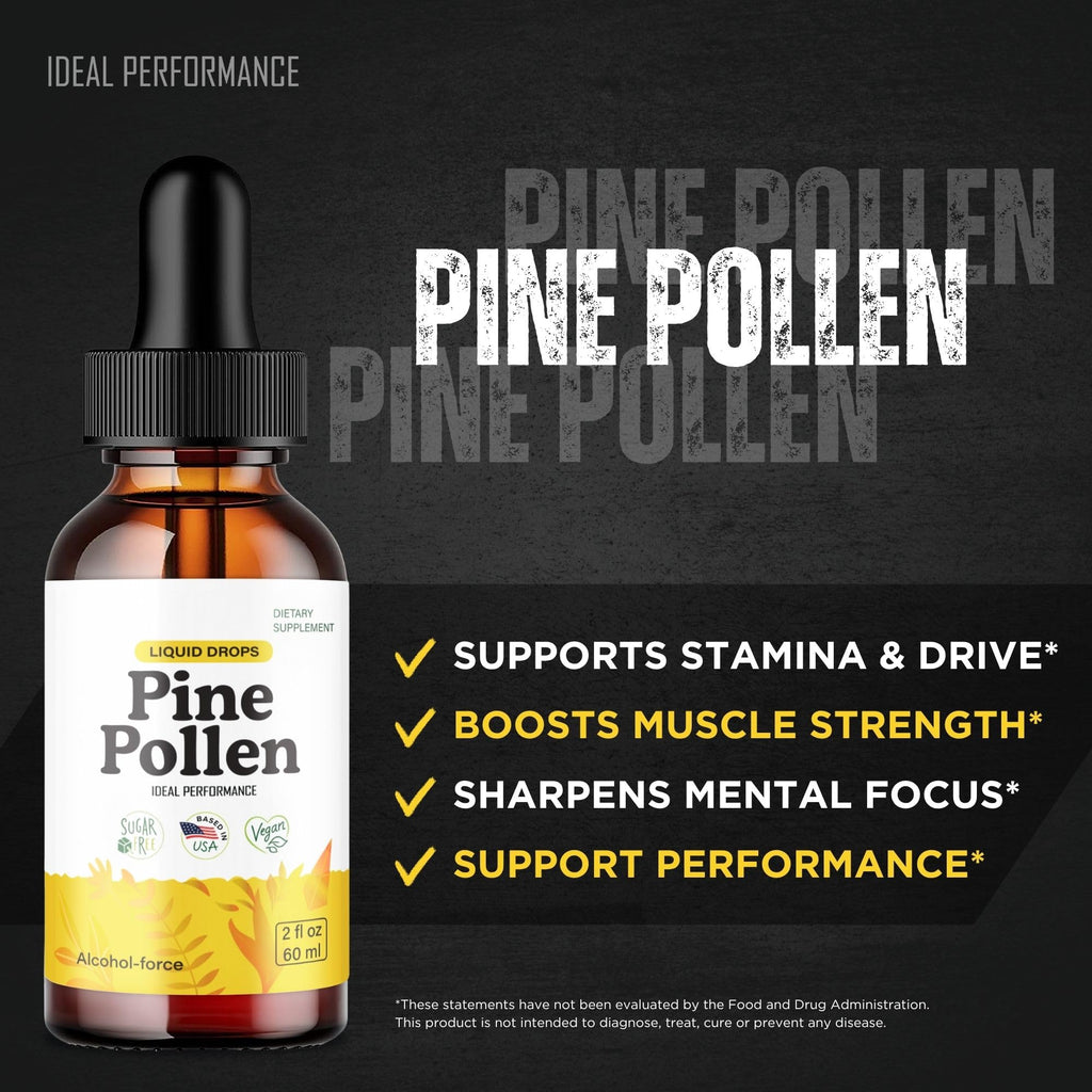 IDEAL PERFORMANCE Pine Pollen Drops, PinePollen Droppers Reviews (2 Pack)