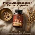 VUXON Primal Edge Bison, Primal American Bison Extract Capsules – 60 Capsules