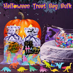 48Pcs Glow in Dark Mini Dinosaur Kids Birthday Party Favors Halloween Bulk