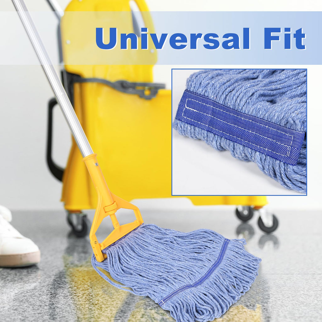 HiBaby 4 Pack Commercial Mop Head Replacement Heavy Duty Mop Head Replace
