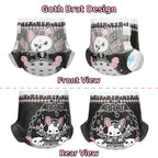 Littleforbig Ultra Absorbent 7000 mL Adult Printed Diaper 10 Pieces - Goth Brat (Large 36"-48")