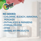 Shout Triple-Acting Laundry Stain Remover for Everyday Stains Liquid Refill, 60 fl oz - Pack of 6