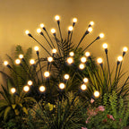 PATIOPIA Solar Garden Lights, LED Swaying Solar Lights Outdoor Waterproof, Warm White Firefly Outdoor Decorative Lights, Garden Decor, Yard, Patio, Pathway Decoration Gardening Gifts (6 Pack)