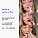 Wonderskin Lip Scrub - 3-in-1 Exfoliator & Moisturizer, Lip Exfoliator Scrub, Hydrating Balm for Soft, Nourished, Flake-Free Lips with One-Step Prep, 0.10oz