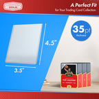 Cardboard Gold - 35pt Top Loaders for Cards - 200 Count - Premium 3x4 Inch Trading Card Toploaders - Protect Your Baseball and Sports Cards with These Crystal Clear Hard Plastic Sleeves Protectors