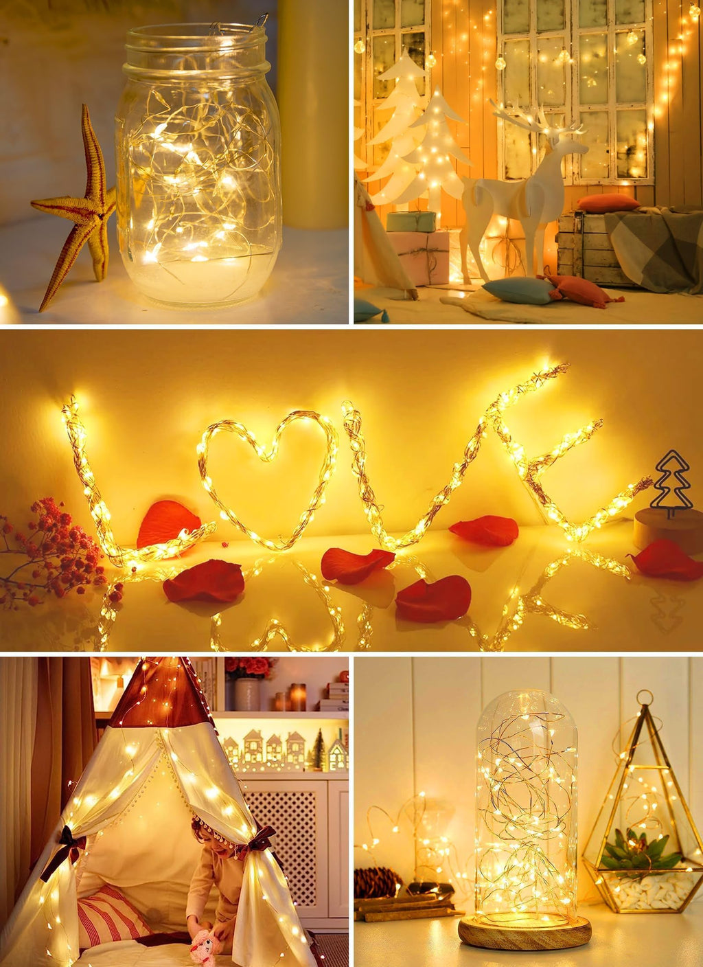 Brightown 24 Pack Fairy Lights Battery Operated for Holiday Decor