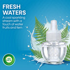 Air Wick Plug-In Scented Oil Refills, 10 Count, Fresh Waters, Air Freshener, Essential Oils, Eco Friendly