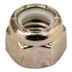 1/2"-13 (25 Pack) Grade 8 Nylon Insert Locknut Yellow Zinc by Makers Bolt