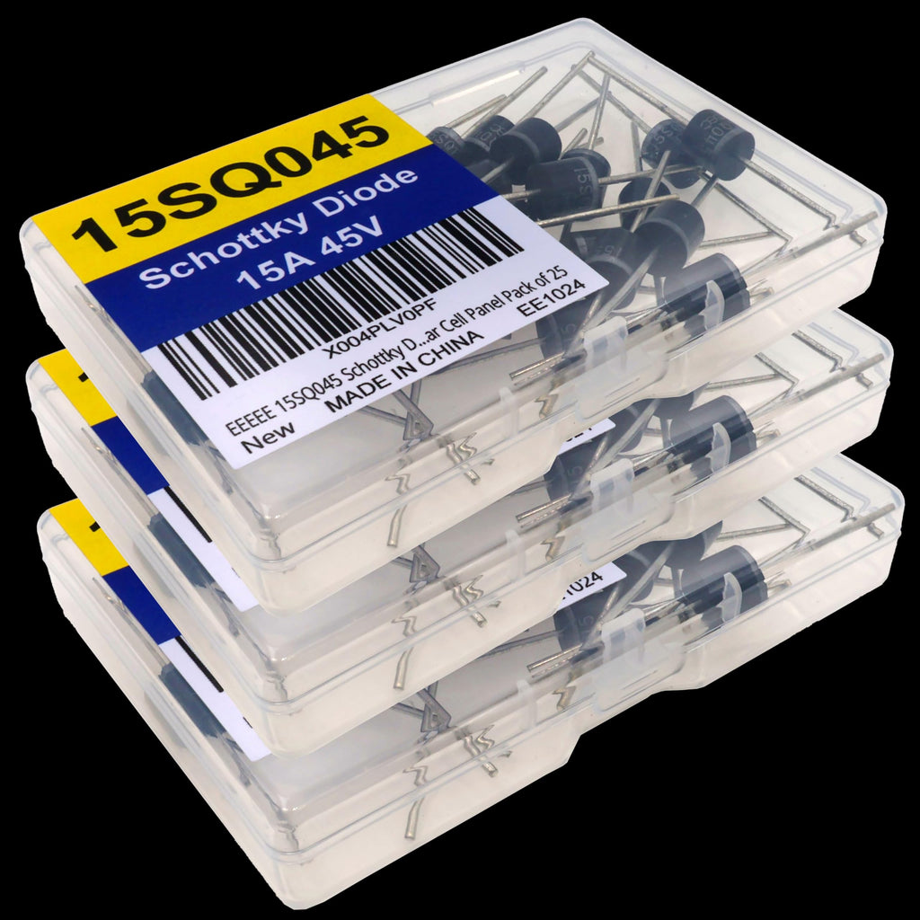 EEEEE 15SQ045 Schottky Diode (25pcs) 15A 15 Amp 45 Volt 45V Diode Axial Schottky Blocking Silicon Diodes