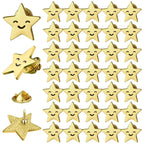 Lyrow 25/50/100/150/301 Pcs Gold Star Pins Bulk