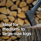 Fiskars A-Series Super Splitting Axe 36", for Medium to Large Size Logs