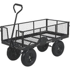 Strongway Steel Jumbo Garden Wagon with Removable Sides, 1400-Lb. Capacity
