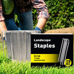 HongWay 120 Pack Landscape Staples, 6 Inch Garden Stakes Galvanized Steel
