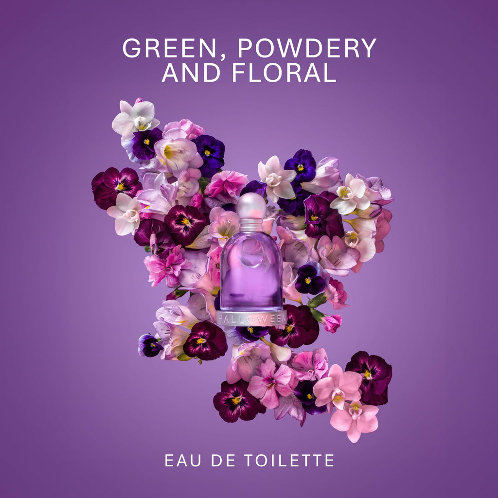 Halloween Eau De Toilette for Women, Green, Powdery & Floral Fragrance