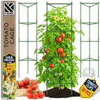 K-Brands Tomato Cage - Tomatoes Plant Stakes Support Cages Trellis for Garden and Pots (3 Pack - Extra Tall Upto 68 inches)