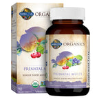 Garden of Life Organics Prenatal Multivitamin with Folate, B6, B12, D3 & Iron – Prenatal Vitamins for Women with Energy Metabolism Support for Healthy Fetal Development, Non-GMO, Vegan, 30 Servings