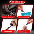 AFA Tooling - Deburring Tool with 41 High Speed Steel Blades - Works on Metal, Resin, PVC Pipes, Copper, Plastic and 3D Printed Edges - Plumbing & 3D Printing Burr Removal Reamer Tool