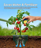 7 inch Planting Grow Rings, 6 PCS Plant Rings for Outdoor Plants, Perfect for Deep Root Watering Veggies Herbs and Flowers