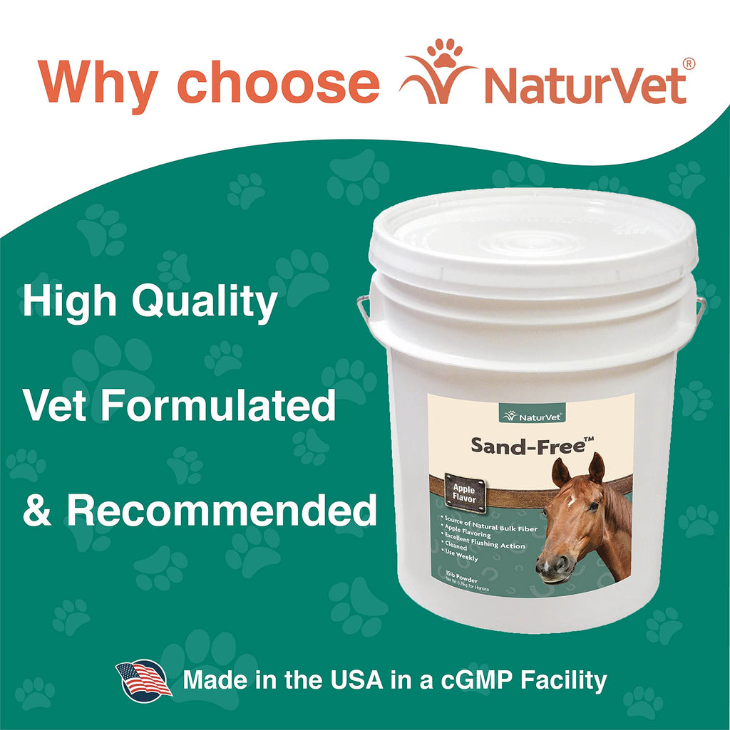 NaturVet Sand Free Apple Flavor for Horses 15lb Powder