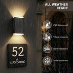 UGDLUCK Solar Wall Light Outdoor,3000/4000/6000K 3 Modes Dusk to Dawn Lighting Wall Sconce IP67 Waterproof Up and Down Solar Lights Outdoor for House, Garage, Porch,Doorway (2 Pack)