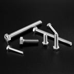 1/2-13 x 3 Hex Head Screw Bolt, 10Pcs 18-8 (304) Stainless Steel, Fully Threaded, Plain Finish, by SG TZH