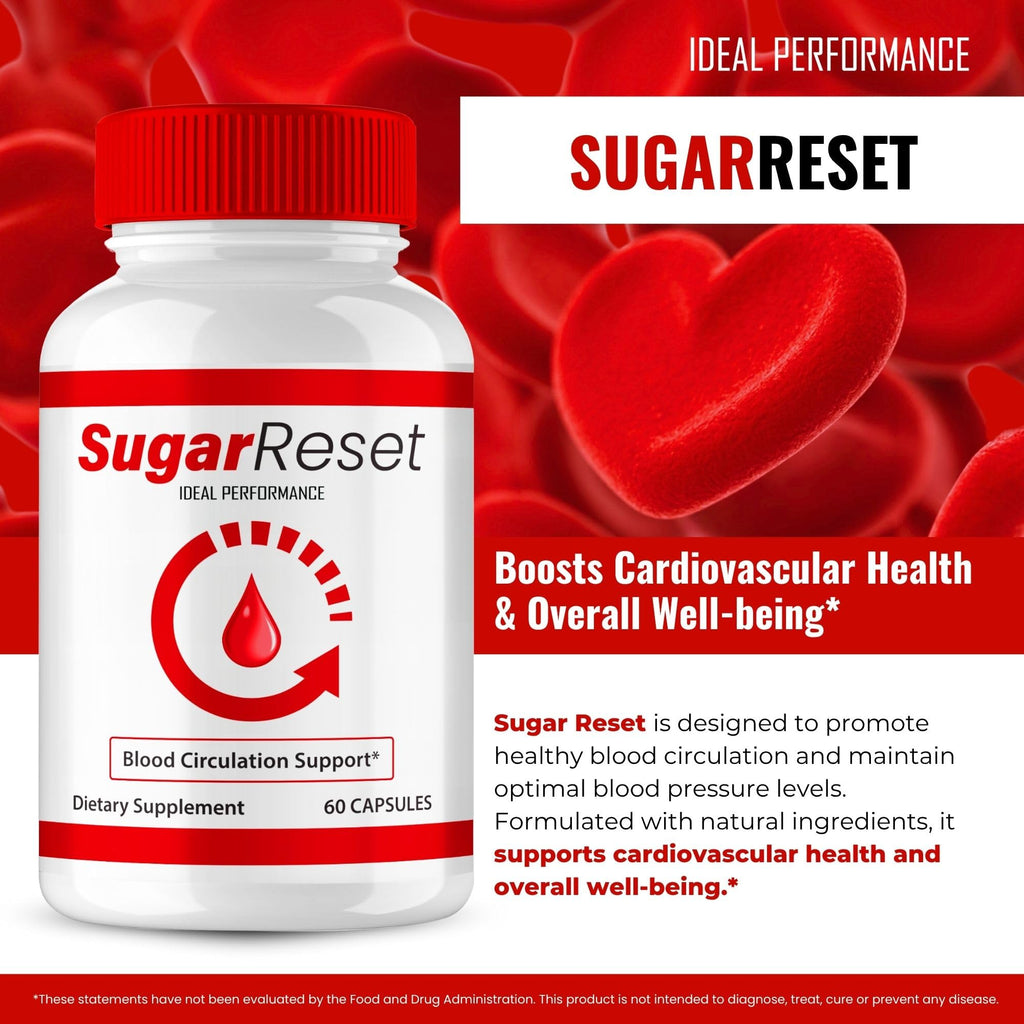 Sugar Reset Capsules, Official Sugar Reset Advanced Blood Formula Supplement Pills - Extra Strength, All Natural Healthy Circulation & Stable Levels, Advanced Sugar Reset Health Reviews (2 Pack)