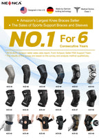 NEENCA Professional Knee Brace for Knee Pain, Hinged Knee Support with Patented X-Strap Fixing System, Medical for Pain Relief, Arthritis, Meniscus Tear, ACL, PCL, MCL, Runner, Sport