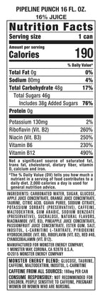Monster Energy Juice Pipeline Punch, Energy Drink, 16 Ounce