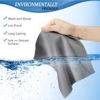Frienda 100 Pieces Microfiber Cleaning Cloths 7 x 6 Inch Screen Microfiber Optical Cleaning Cloths for Smart Phones Laptops Tablets Lens TV Camera Lens Eyeglasses Glass