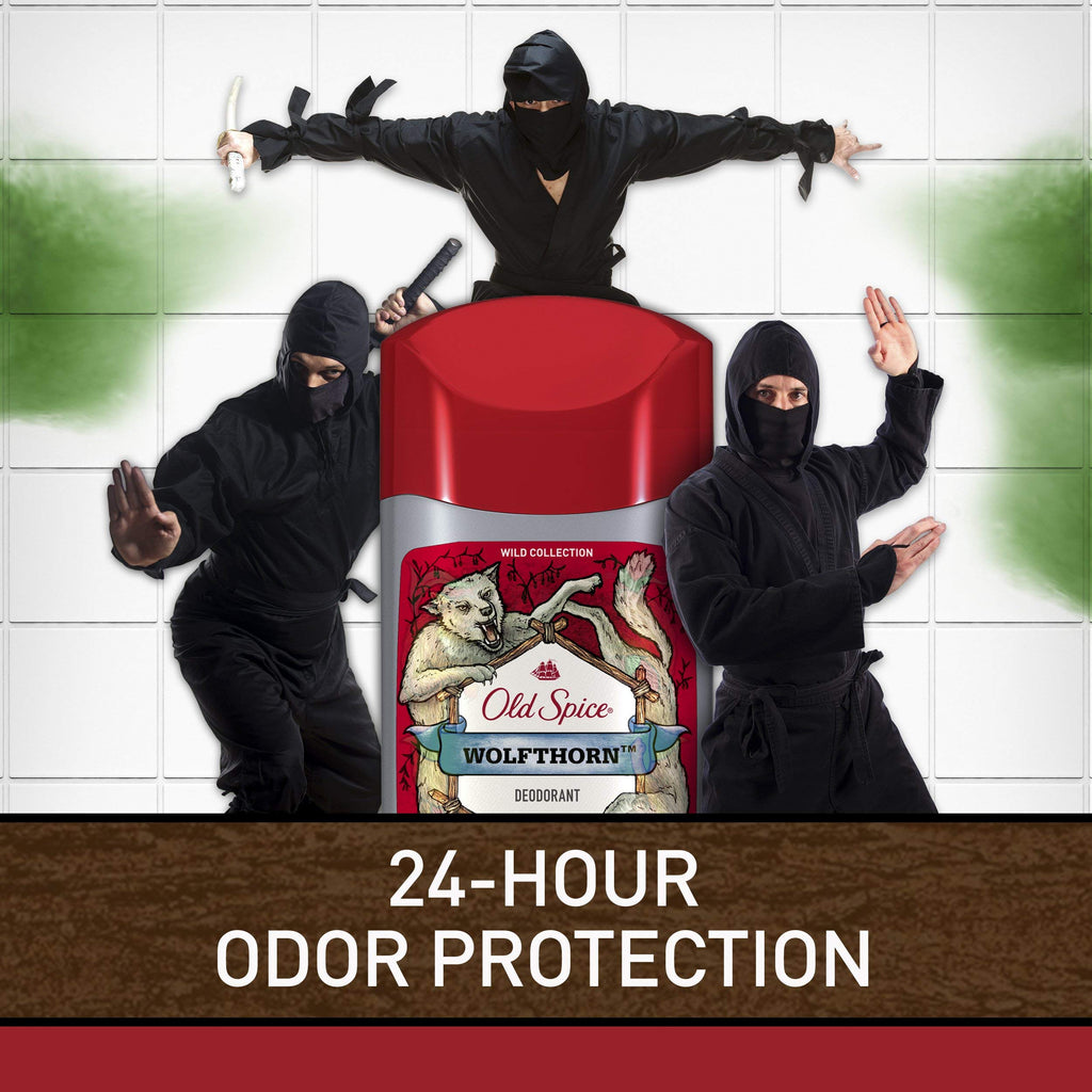 Old Spice Deodorant for Men, Wolfthorn Scent, Wild Collection, 3 oz, (Pack of 3)