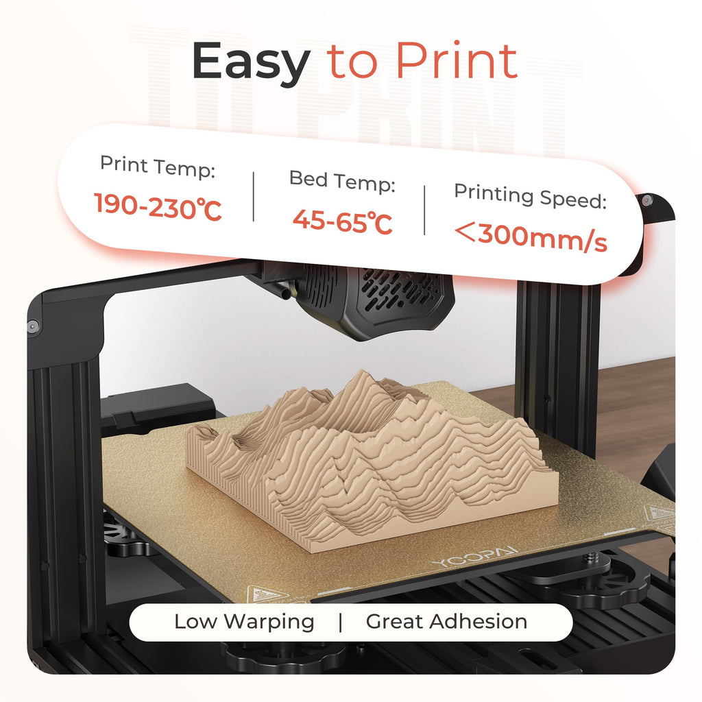Creality Matte PLA Plus Filament 1.75mm, Low Warping, Minimal Layer Lines, Dimensional Accuracy +/- 0.02mm, 1kg (2.2lb) 3D Printer PLA+ Filament, Matte Red