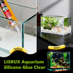 12 Pack Aquarium Silicone Clear Sealant, High Elasticity, Safe for Fish,Fast Curing Waterproof Aquarium Safe Silicone,10 Fl Oz Non-Toxic Fish Tank Safe Sealant,Strong Adhesion