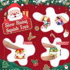 24Pcs Christmas Gnome Stress Balls Bulk,Mini Christmas Slow Rising Stress Relief Squishies Fidget Toys for Adults,Christmas Party Favors,Stocking Stuffers Gifts Goodie Bag Fillers
