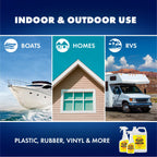STAR BRITE Professional-Grade Mildew & Mold Stain Remover + Cleaner - Instant Contact Stain Removal, Ideal for Marine & Outdoor Upholstery