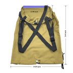 Large Adjustable Canvas Fruit Picking Bag for Orchard Farm Garden (Khaki)