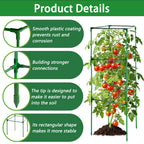 3 Pack 47x15.7x15.7Inches Square Tomato Cages for Garden,Heavy Duty Steel Tomato Trellis for Garden,Cherry Tomato Cage,Durable Tomato Plant Support for Cucumbers and Climbing Vegetables