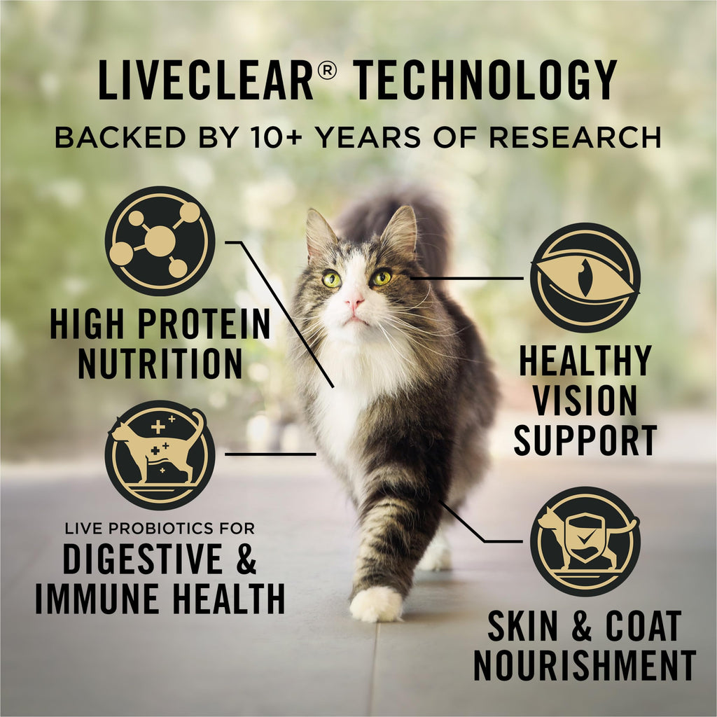 Purina Pro Plan LiveClear Allergen Reducing Dry Cat Food, Chicken, 7 lb