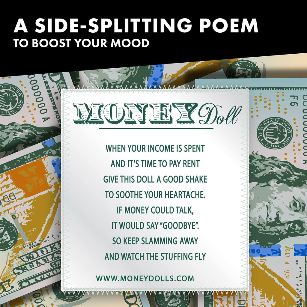 Dammit Doll - Classic Dammit Money Doll - Stress Relief, Gag Gift
