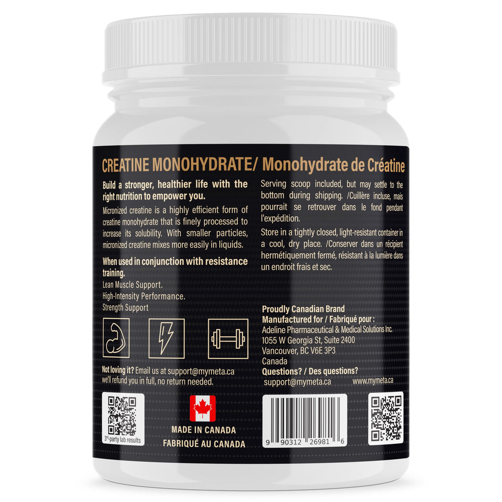 METALIFE 100% Pure Creatine Monohydrate Powder 200 Servings, Micronized Powder, Muscle Growth, Unflavored, Ideal for Athletes & Fitness Enthusiasts, Third Party lab Tested, Vegan, 1000 g