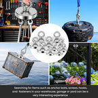 DIYMAG Fishing Magnets with Countersunk Hole 1.88 inch 270LBS Pulling Force