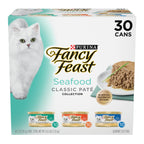 Purina Fancy Feast Seafood Classic Pate Variety Pack, 3 oz Cans, 30-Pack