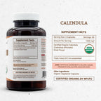 Secrets of the Tribe Calendula 120 Capsules, 1000 mg, USDA Organic Calendula Officinalis Dried Flower (120 Capsules)