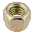 3/8"-24 (25 Pack) Grade 8 Nylon Insert Lock Nuts, Fine Thread, Yellow Zinc by Makers Bolt