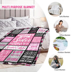 PVDSAVE Sister Birthday Gifts, Best Sister Ever Blanket 50"x60"